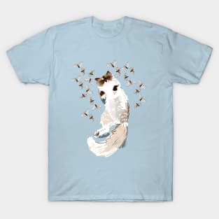 Siamese Persian Ragdoll sleepy Cat T-Shirt